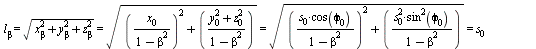 `and`(l[beta] = sqrt(`+`(`*`(`^`(x[beta], 2)), `*`(`^`(y[beta], 2)), `*`(`^`(z[beta], 2)))), `and`(sqrt(`+`(`*`(`^`(x[beta], 2)), `*`(`^`(y[beta], 2)), `*`(`^`(z[beta], 2)))) = sqrt(`+`(`^`(`/`(`*`(x[...